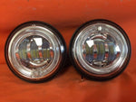 4.5″ Auxiliary DAYMAKER Chrome Spot With White Halo Passing HID LED Fog Lights