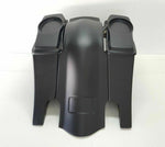 6x9 6" Dual Exhaust Saddlebag Rear Overlay Fender 2009-2013 Harley Davidson