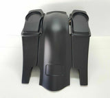 6x9 6" Dual Exhaust Saddlebag Rear Overlay Fender 2009-2013 Harley Davidson