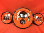 7″ ORANGE Headlight Orange 4.5″–4 1/2″ Auxiliary AUX Spot Passing LED Fog Lights