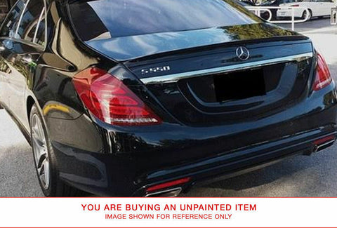Unpainted Factory Style Rear Lip FRP Spoiler for MERCEDES S CLASS 2014 & UP