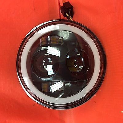 5 3/4″ DAYMAKER With FULL Halo Replacement Black LED Headlight Harley 5.75″