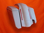 Harley Davidson 5″ Stretched Extended Saddlebags Right CutOut LED Fender Lids