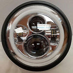 7″ DAYMAKER Kawasaki Vulcan Nomad 800 Chrome With Blue Halo HID LED Headlight