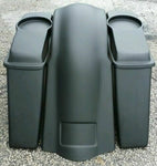 Stretched Harley Davidson No Cut Saddlebags Extended 4" Touring 6.5" Lids Fender