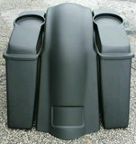 Stretched Harley Davidson No Cut Saddlebags Extended 4" Touring 6.5" Lids Fender