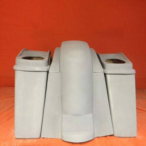 Honda VTX 1300 / 1800 4″ Saddlebags Rear Fender No Cut Outs Dual 6X9 Speaker Lid