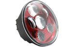 5.75" 5 3/4 LED Motorcycle Headlight DRL Bulb Harley Red