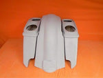Harley 5″ Heritage Softail Saddlebags Dual 6.5″ Speaker Lids Fender Dual Cutouts