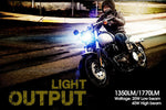 2008-2016 Black LED Motorcycle Daymaker HeadLights Lamp For Harley Fat Bob FXDF