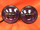 4.5″ Auxiliary PURPLE Spot Passing HID LED Fog Lights Harley AUX PAIR 4-1/2″