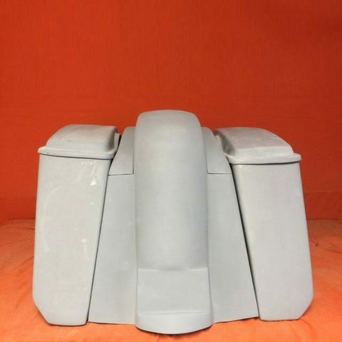 Honda VTX 1300 / 1800 5″ Stretched Saddlebags Rear Fender No Cut Outs Lids