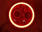 7″ DAYMAKER Replacement RED With Red Halo Projector HID LED Light Bulb Headlight