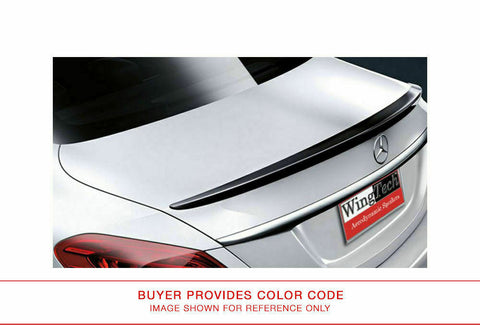 Painted Factory Style Rear Spoiler No Light for MERCEDES C-CLASS 2015 & UP LIP