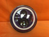 7″ Replacement PURPLE With PURPLE Halo Projector HID LED Headlight Motorcycle