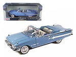 1960 Chevrolet Impala Convertible Blue 1/18 Diecast Car Model by Motormax