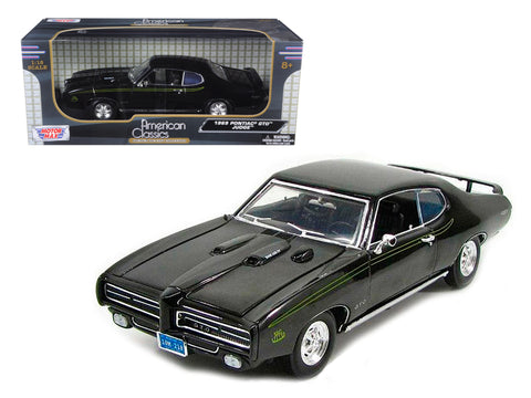 1969 Pontiac GTO Judge Black 1/18 Diecast Car Model by Motormax