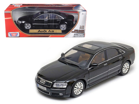 2004 Audi A8 Black 1/18 Diecas Model Car by Motormax