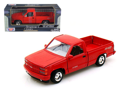 1992 Chevrolet SS 454 Pickup Truck Red 1/24 Diecast Model by Motormax