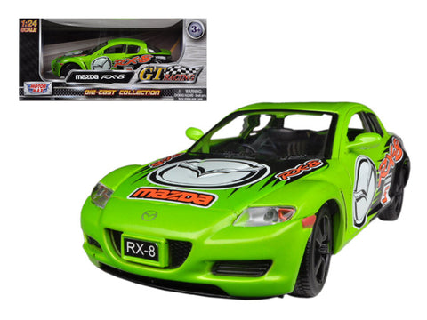 Mazda RX-8 Green #5 GT Racing 1/24 Diecast Car Model by Motormax