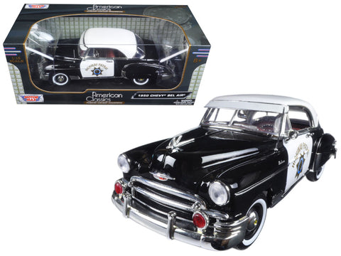 1950 Chevrolet Bel Air California Highway Patrol (CHP) 1/18 Diecast Model Car  by Motormax