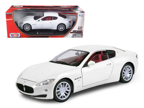 Maserati GT Gran Turismo White 1/18 Diecast Car Model by Motormax