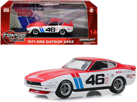 1971 Datsun 240Z #46 John Morton \"Brock Racing Enterprises\" (BRE) \"Tokyo Torque\" Series 1/43 Diecast Model Car by Greenlight