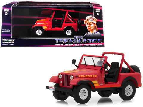 1983 Jeep CJ-7 Renegade Red (Sarah Connor’s) \"The Terminator\" (1984) Movie 1/43 Diecast Model Car  by Greenlight