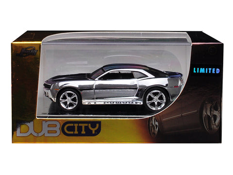 2006 Chevrolet Camaro Concept Chrome Silver \"Dub City\" Limited Edition 1/64 Diecast Model Car by Jada
