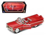 1959 Chevrolet Impala Convertible Red 1/18 Diecast Model Car by Road Signature