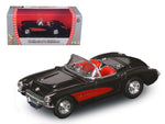 1957 Chevrolet Corvette Black 1/43 Diecast Model Car by Road Signature