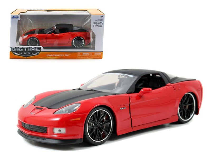 2006 Chevrolet Corvette Z06 rojo 1/24 modelo de coche fundido a presión 2006 Chevrolet Corvette Z06 rojo 1/24 modelo de coche fundido a presión