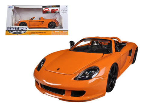 2005 Porsche Carrera GT Orange 1/24 Diecast Car Model by Jada