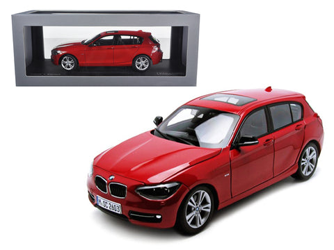 BMW F20 1 Series Red 1/18 Diecast Car Model by Paragon