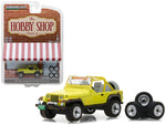 1991 Jeep YJ Yellow with Wheel and Tire Set \"The Hobby Shop\" Series 3 1/64 Diecast Model Car by Greenlight