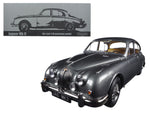 1962 Jaguar Mark 2 3.8 Gunmetal Left Hand Drive 1/18 Diecast Model Car by Paragon