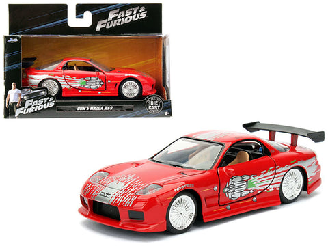 Dom\'s Mazda RX-7 Red \"Fast & Furious\" Movie 1/32 Diecast Model Car by Jada