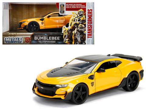 2016 Chevrolet Camaro Bumblebee Yellow From \"Transformers\" Movie 1/24 Diecast Model Car by Jada Metals