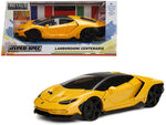 Lamborghini Centenario Metallic Yellow \"Hyper-Spec\" 1/24 Diecast Model Car by Jada