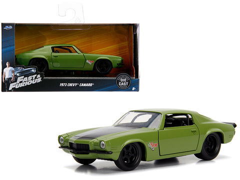 Dom\'s 1973 Chevrolet Camaro \"F-Bomb\" Green \"Fast & Furious\" Movie 1/32 Diecast Model Car by Jada