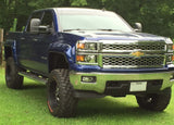 FOR CHEVROLET SILVERADO 1500 RIVETED FENDER FLARES POCKET SMOOTH FINISH 2014-2018