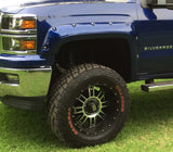 FOR CHEVROLET SILVERADO 1500 RIVETED FENDER FLARES POCKET SMOOTH FINISH 2014-2018