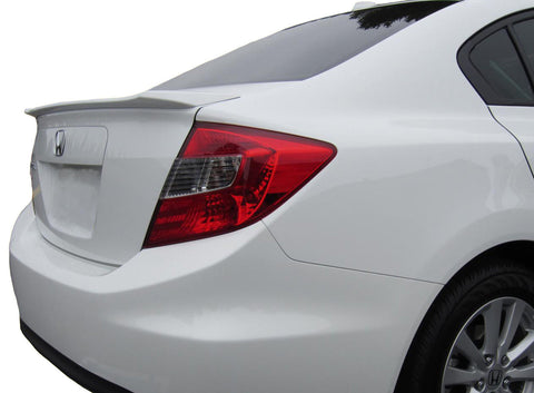 PAINTED SPOILER FOR A HONDA CIVIC 4-DOOR FLUSH MOUNT FACTORY STYLE 2012