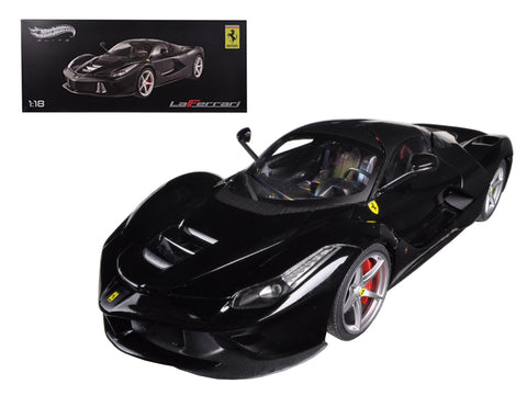Ferrari Laferrari F70 Hybrid Elite Edition Black 1/18 Diecast Car Model by Hotwheels