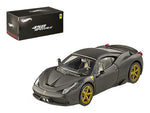 Ferrari 458 Italia Speciale Matt Black Elite Edition 1/43 Diecast Model Car by Hotwheels