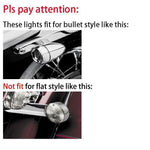 LED Pair 1157 Amber Bullet Style Turn Signal Light for Harley