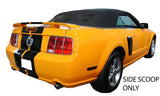 UNPAINTED SIDE SCOOPS FOR A 2005-2009 FORD MUSTANG FACTORY STYLE