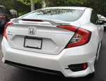 UNPAINTED SPOILER FOR A HONDA CIVIC 4-DOOR SEDAN FACTORY STYLE 2016-2021