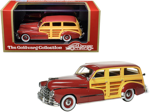 1948 Pontiac Streamlined Woodie Rio Red Limited Edition to 200 pieces Worldwide 1/43 Model Car by Goldvarg Collection