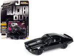 1973 Pontiac Firebird Trans Am Gloss Black with Dark Silver Stripe \"Blacked Out\" Limited Edition to 3,700 pieces Worldwide 1/64 Diecast Model Car by Johnny Lightning